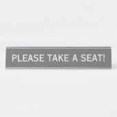 シンプルとへりくだった。 デスクネームプレート (正面)