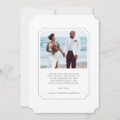 シンプルとエレガントな結婚式2の写真 サンキューカード (裏面)