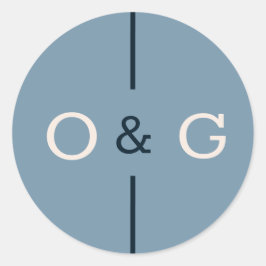 シンプルとエレガントな結婚式 ラウンドシール