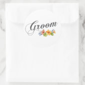 シンプルとエレガントグルームフローラ |シール ラウンドシール (バッグ)