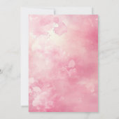 シンプルとエレガントピンク21歳の誕生日パーティー 招待状 (裏面)