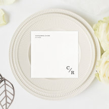 シンプルとエレガントモノグラム結婚イニシャル