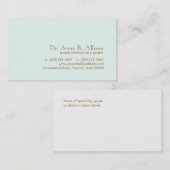 シンプルとエレガントライトブループロフェッショナル 名刺 (正面/裏面)