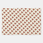 シンプルとエレガントヴィンテージ休日フローラ ラッピングペーパーシート (正面3)