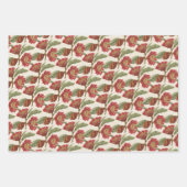 シンプルとエレガントヴィンテージ休日フローラ ラッピングペーパーシート (正面)