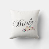 シンプルとエレガント花嫁フローラ |装飾用クッション クッション (裏面)