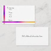 シンプルとエレガント 名刺 (正面/裏面)