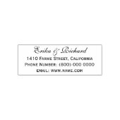 シンプルとクリーンカップルのアドレス情報 セルフインキングスタンプ (デザイン)