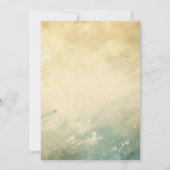 シンプルとグエレガントリーンバチュラーパーティ 招待状 (裏面)