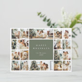 シンプルとグモダンリー数々のフォトホリデー カード (スタンド正面)