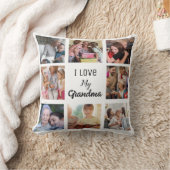 シンプルとシック| おばあちゃんの写真コラージュ クッション (ブランケット)
