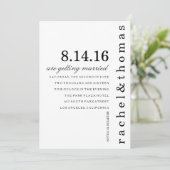 シンプルとシック 招待状 (スタンド正面)