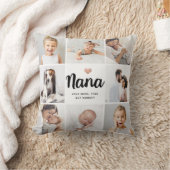 シンプルとシック | Nanaのフォトコラージュとハート クッション (ブランケット)