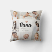 シンプルとシック | Nanaのフォトコラージュとハート クッション (裏面)