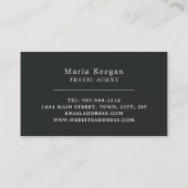 シンプルとトラベモダンルエージェントの名刺 名刺 (裏面)