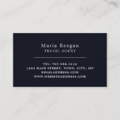 シンプルとトラベモダンルエージェントの名刺 名刺 (裏面)