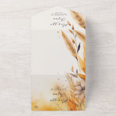 シンプルとパエレガントパ結婚パス オールインワン招待状 (外側)