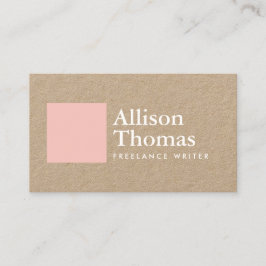 シンプルとピミニマルックスクウェア・オン・クラフト 名刺