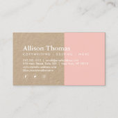 シンプルとピミニマルックスクウェア・オン・クラフト 名刺 (裏面)