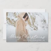 シンプルとフェスティバルドッツメリークリスマスフォト シーズンカード (正面)