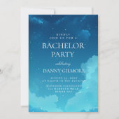 シンプルとブエレガントルーバチュラーパーティ 招待状 (正面)