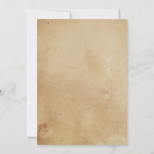 シンプルとベエレガントイージュダブル誕生日パーティー 招待状 (裏面)