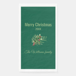 シンプルとボエレガントタニカルクリスマスナプキン