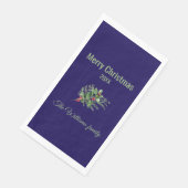 シンプルとボエレガントタニカルクリスマスナプキン (コーナー)