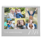 シンプルとミニマルな家族写真2026 カレンダー (カバー)