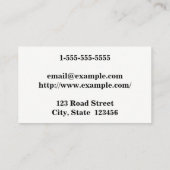 シンプルとミニマルネイリスト 名刺 (裏面)