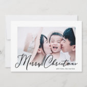 シンプルとミニマルメリースタイリッシュクリスマスの写真 (正面)