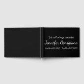 シンプルとミニマル葬儀のゲストブック ゲストブック (全面)