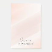 シンプルとミニマル赤面エレガントピンク ポストイット (正面)