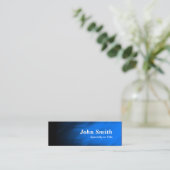 シンプルとモダンダークブルー スキニー名刺 (スタンド正面)