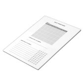 シンプルとモダン月刊本ペー読ジの切り離し ノートパッド (アングル)