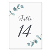 シンプルとユエレガントーカリ葉カリフト テーブルナンバー (裏面)