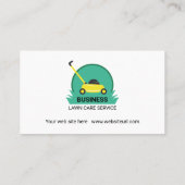 シンプルと効果的な芝生のカス気にタマイズ 名刺 (裏面)