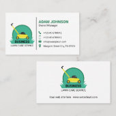 シンプルと効果的な芝生のカス気にタマイズ 名刺 (正面/裏面)