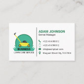 シンプルと効果的な芝生のカス気にタマイズ 名刺 (正面)