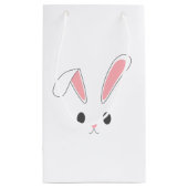 シンプルと可愛いイースターバニーウサギ | ギフトバッグ (裏面)