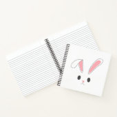 シンプルと可愛いイースターバニーウサギ | ノートブック (内部)