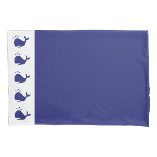 シンプルと可愛いネイビーブルークレジットボーイズベッド 枕カバー