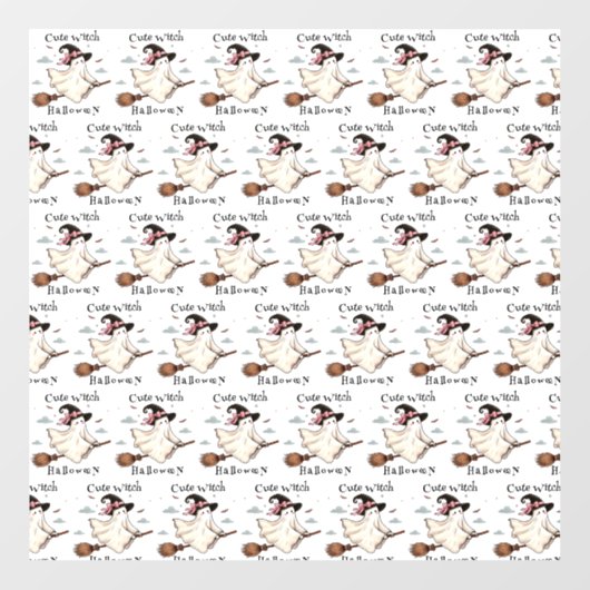 シンプルと可愛エレガントい魔女ファーストハロウィーン ウィンドウサイン (シート)