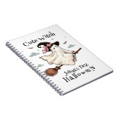 シンプルと可愛エレガントい魔女ファーストハロウィーン ノートブック (右側)