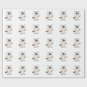 シンプルと可愛エレガントい魔女ファーストハロウィーン ラッピングペーパー (フラット)