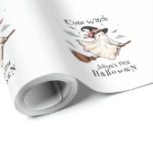 シンプルと可愛エレガントい魔女ファーストハロウィーン ラッピングペーパー (ロールコーナー)