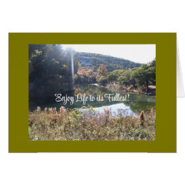 シンプルと感動的自然シーンカード