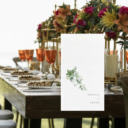 シンプルと水の色のツタ結婚のカップル名