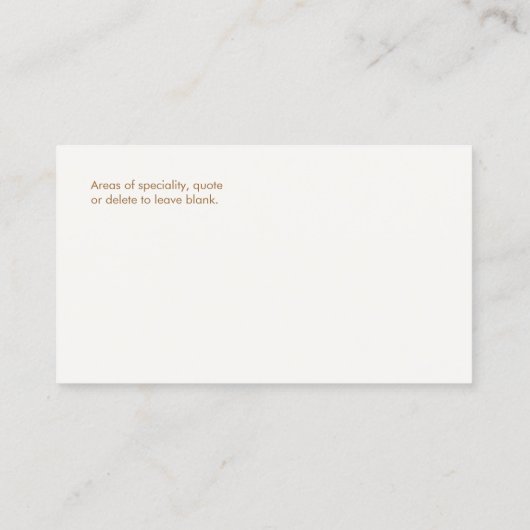 シンプルと洗練された名刺 名刺 (裏面)