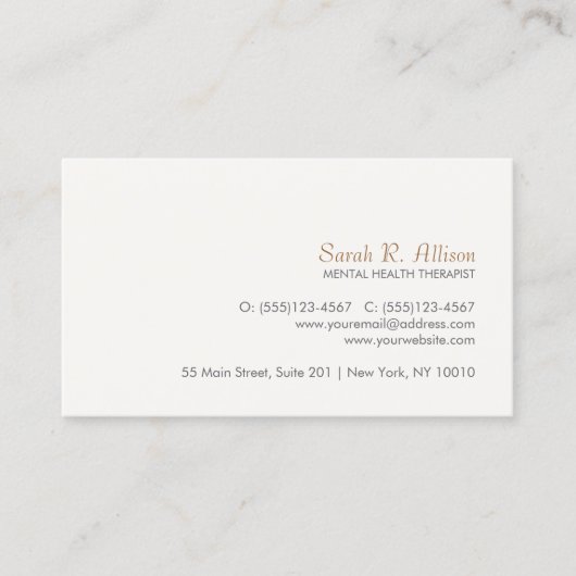 シンプルと洗練された名刺 名刺